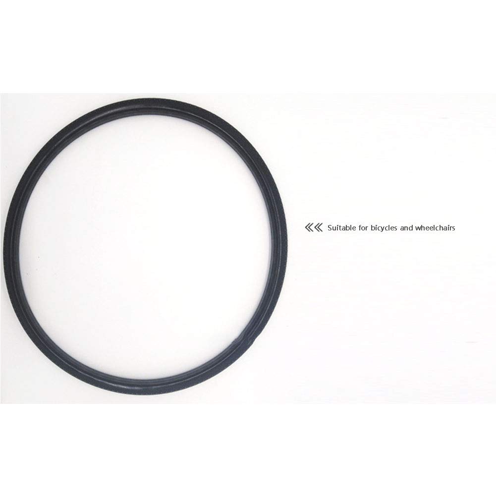 Pneumatici per Biciclette, 26×1-3/8 Pneumatici Antideflagranti, da 26 Pollici Gomme Piene, Stab-Resistente, Resistente all'Uso, Senza Bisogno di Inflazione, Pneumatico Solido, Nero