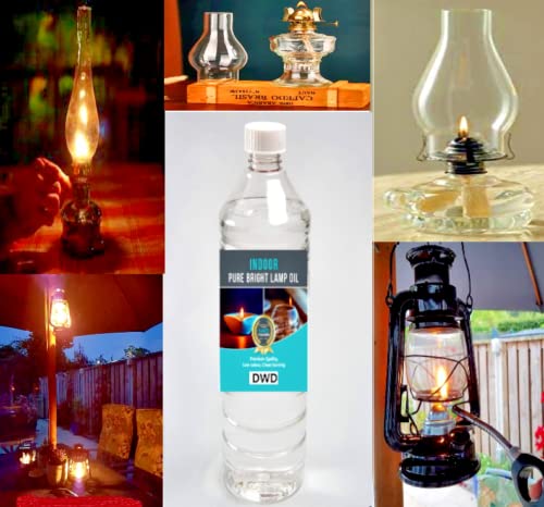 AuraHome® Pure Bright Indoor Lamp Oil Premium Quality, Low Odour, Clean Burning Unfragranced Built in Nozzle for controlled use Perfect for Oil Lamps Lanterns light up your home The traditional way