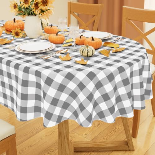 Image of misaya Oval Waterproof Vinyl Table Cloth, Flannel Backed Tablecloth