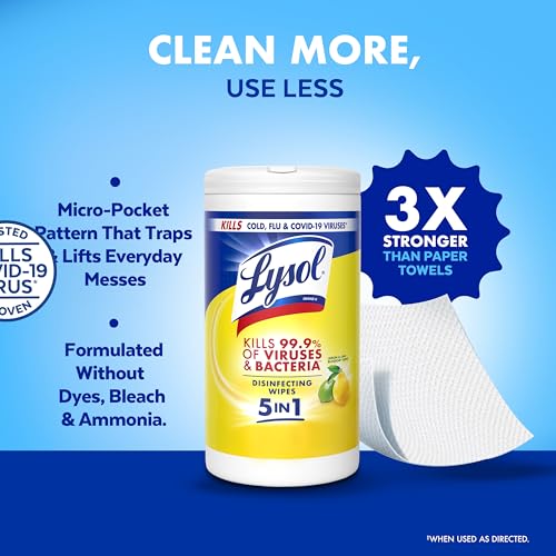 Image of Lysol Disinfecting Wipes, Multi-Surface Cleaner, Crisp Linen, 80 ct.