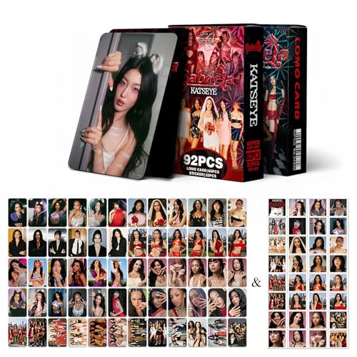 KATSEYE Photocards Set 92 Pcs Premium High-Resolution Lomo Cards Sensational Global Girl Group Merchandise Ideal Fan Collectibles & Room Decor (5.5 x 8.5 cm)