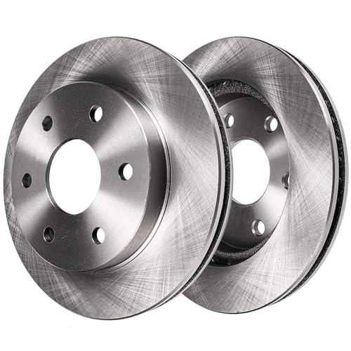 Image of Detroit Axle - Brake Kit for 2005-2012 Nissan Pathfinder Disc Brake Rotors Ceramic Brakes Pads w /Hardware 2006 2007 2008 2009 2010 2011 Replacement: 11.65 inch Front and 12.13 inch Rear Rotors