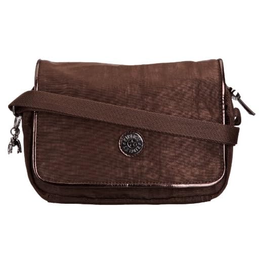 kipling - Borsa a tracolla Delphin ST, Donna, Marrone (Braun (Brown Dust)), 23x16x5 cm (L x A x P)
