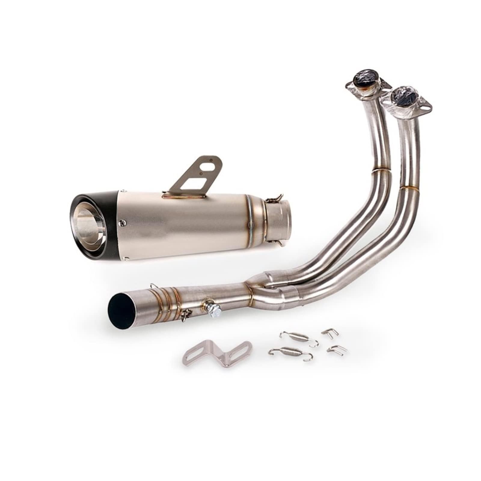de Para Escape Completo para Moto Para MT-07 XSR700 FZ07 FJ07 Colector Tubo Enlace Medio Silenciador 51mm DB Killer Removible Slip on moto