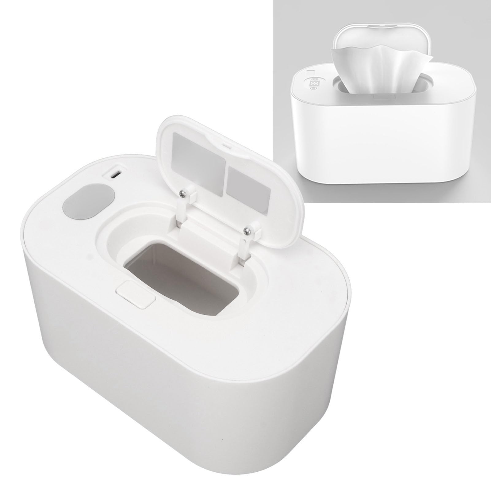 Wischwärmer, USB-Windel-Wischtuchspender für Babys, Feuchttücher Halten Warm, Behälterbox, Neugeborenen-Essentials, Baby-Must-Have-Sachen, Schwangerschaftsgeschenk