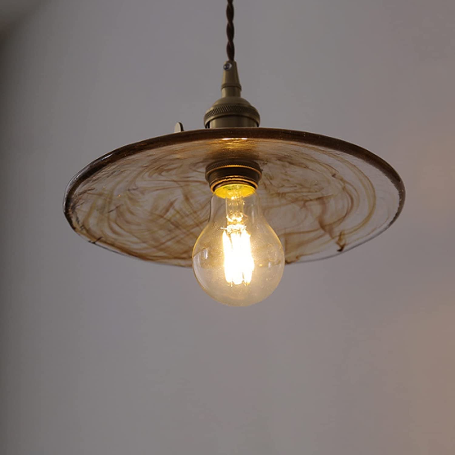 Suspension LED en métal et verre moderne de style européen