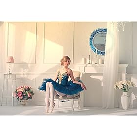 DecorShore 24-Inch Round Crackled Glass Mosaic Wall Mirror, Sapphire 51fC3Yc7giL. SS280