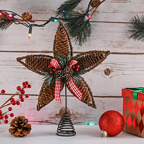 Ornativity-Rattan-Star-Tree-Topper-Christmas-Rustic-Acorn-Pine-Cone-Tree-Topper-with-Holly-and-Berry-Decor-Holiday-Xmas-Trees-Top-Decorations-115 Ornativity Rattan Star Tree Topper Christmas Rustic Acorn Pine Cone Tree Topper with Holly and Berry Decor Holiday Xmas Trees Top Decorations 115
