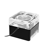 Vista 4 de Bomba de enfriador de agua de CPU, bomba para sistemas de refrigeración por agua de PC, soporte PWM -800L/H-G1/4 Agujero roscado