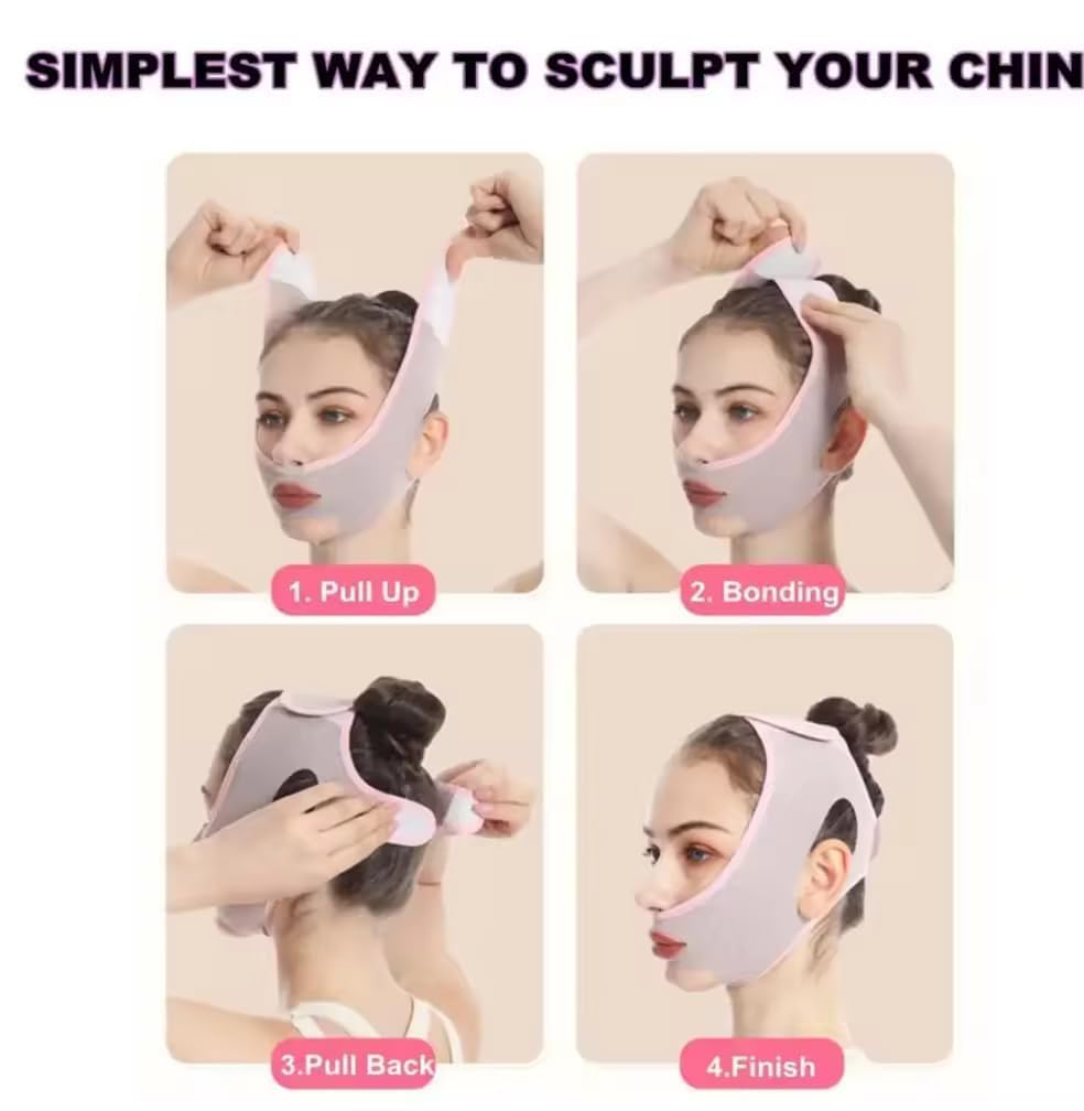 Chin Reducer Mask - Facial Slimming & Contouring Mask | Double Chin Reducer | Firming and Tightening for a Youthful Appearance | Adjustable and Comfortable Fit 2