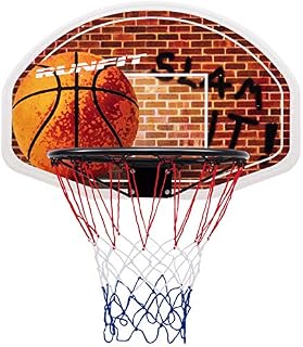 Maxmass Wall Mounted Basketball Backboard, Mini Basketball Hoop with Full Size Backboard and Net, Indoor Outdoor Basketball Back Board and Rim Combo for Kids Adults