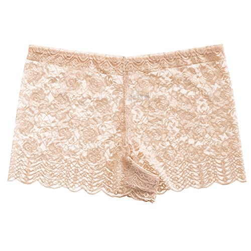 Alyce Ives Intimates Plus Size Lace No-Show Womens Boyshorts, 6 Pack #TOP2