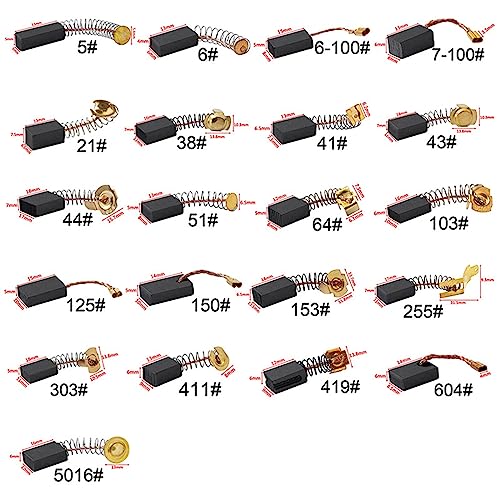 Charbon perceuse electrique WouND broyeur brosse graphite cuivre moteur taille 43