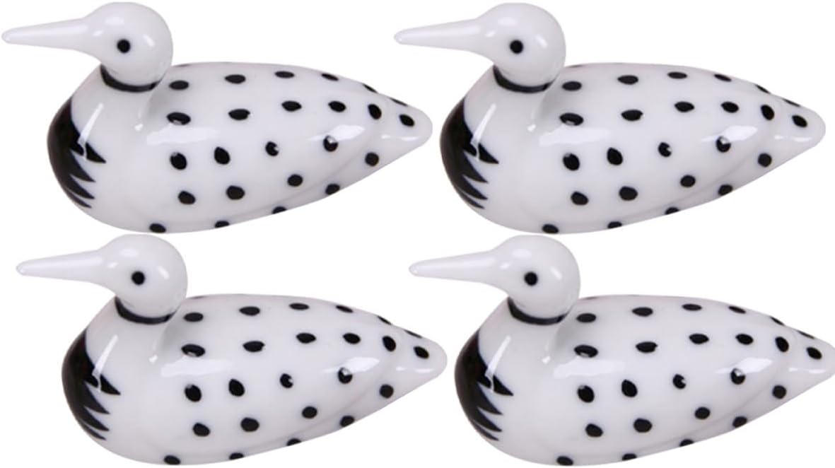 4pcs White Ceramic Duck Chopstick Rest Holder for Tableware Support