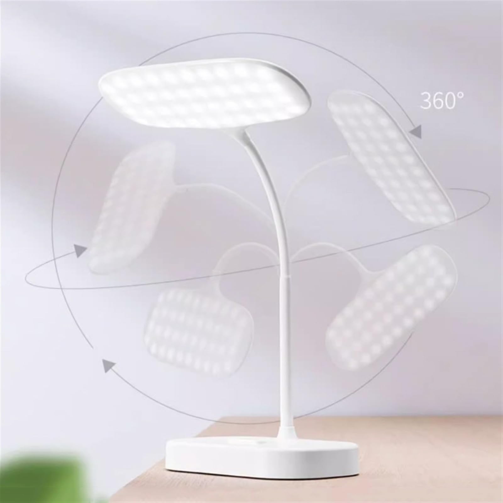 Lampa do nauki Lampa biurkowa LED, ładowalna lampa stołowa do ochrony oczu, 3 tryby kolorów i płynne przyciemnianie, elastyczna szyjka, przenośna lampka na biurko ze sterowaniem dotykowym Lampy biurko
