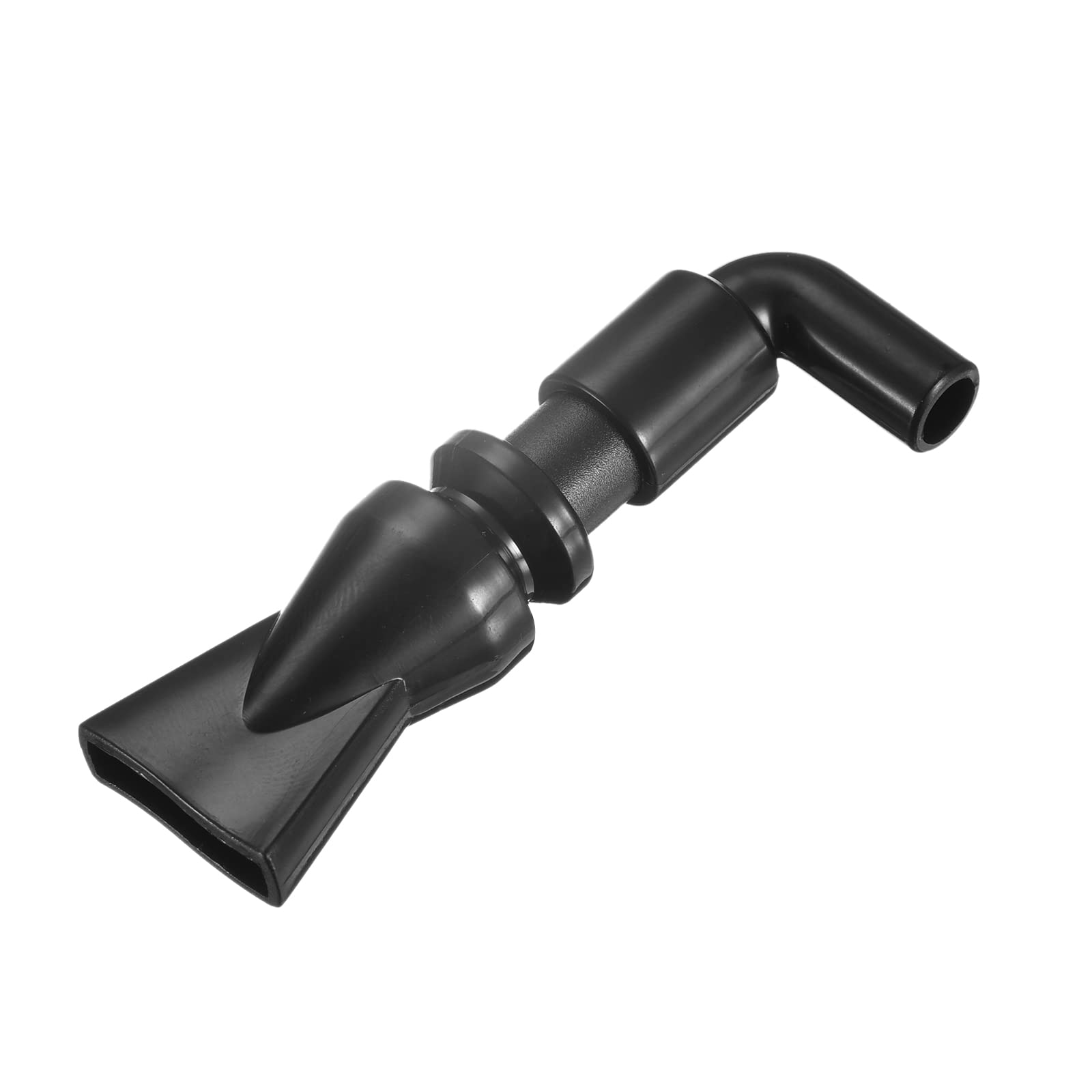 uxcell Aquarium Nozzle Plastic Pump Nozzles Water Outlet Return Pipe Plumbing Fitting Black 8mm/0.31" OD 1Pcs