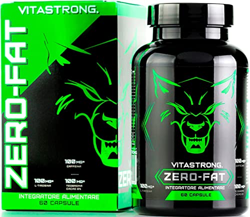 Vitastrong Zero-Fat | QUEMAGRASAS POTENTE PARA ADELGAZAR | Termogénico Drenante Energizante Para la Pérdida de Grasa | Para Hombres y Mujeres | 100% Made in Italy Cover