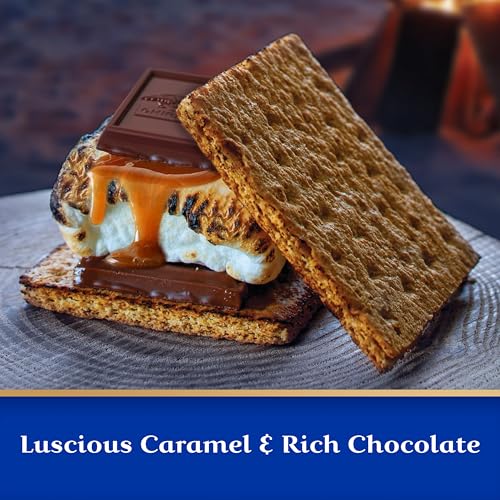 Image of GHIRARDELLI Perfect for S'mores Premium Chocolate Assortment SQUARES, 18.1 oz Bag Variety Pack of Milk and Dark Chocolate