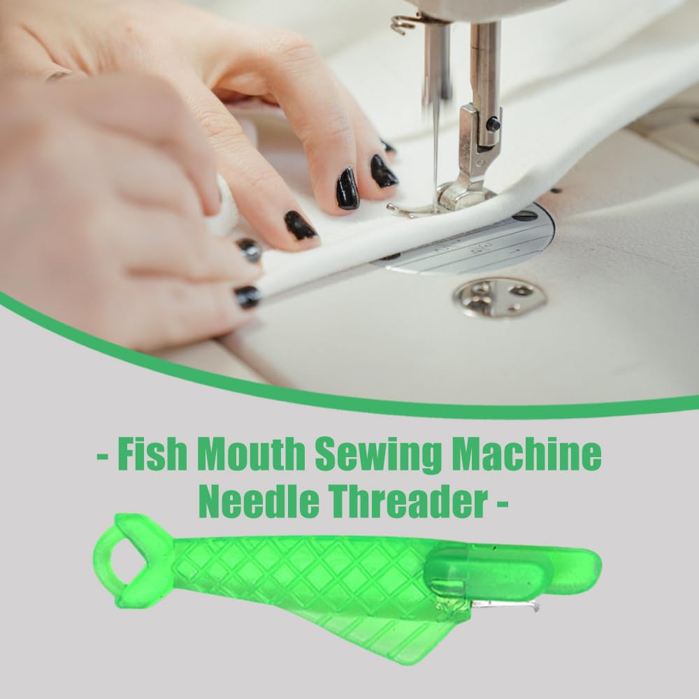 Infila aghi da cucito automatico, tipo pesce, infila aghi rapidi per cucire a mano, strumenti per macchina da cucire, accessori da cucito, progettato per gli amanti del cucito