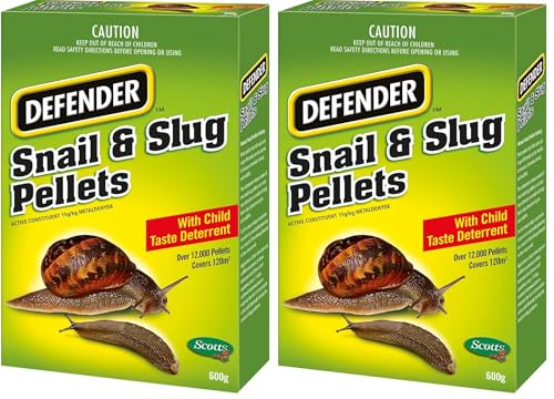 Defender Slug and Snail Pellets 600g (Pack of 2)