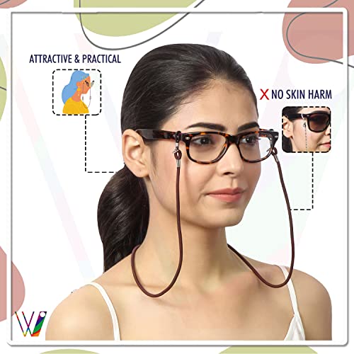 Image of Unisex Spec Holder Hook & Loop Anit Slip Eyewear Lanyard Fabric Strap Chain
