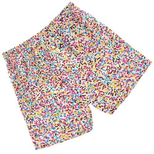 Pigsaly Boys Swim Trunks Rainbow Ice Cream Sprinkles Boys Board Shorts Swimsuit Swimwear Summer Bathing Suit 3T2