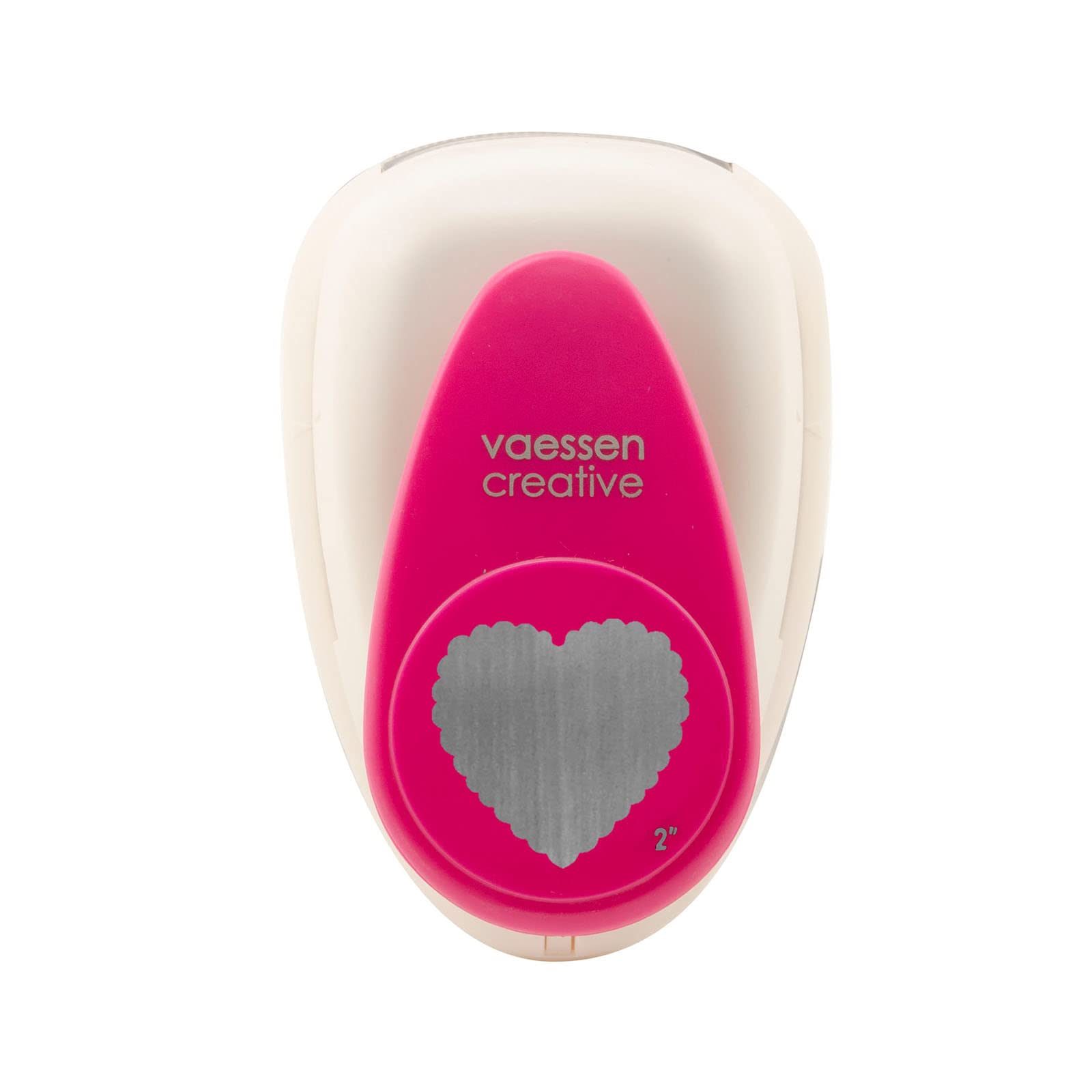 Vaessen Creative Craft Paper Punch - Scalloped Heart - 4,5 x 4,6 cm - Circle Cutter for Crafting and Card Making — image 1