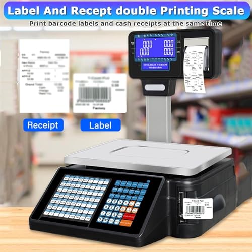 Báscula Digital Comercial para Computar Precio 66LB miniatura 3