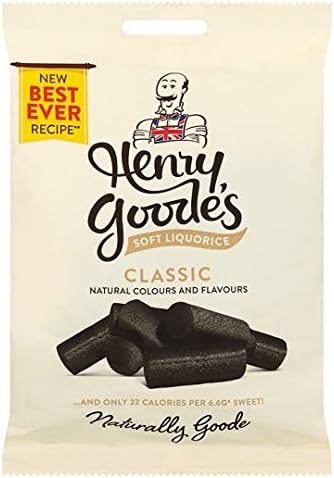 Henry Goodes Soft Eating Liquorice 140 g (Pack of 6)