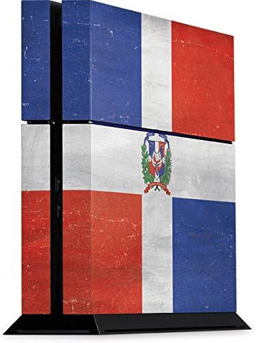Skinit Decal Gaming Skin for PS4 Console - Originally Designed Dominican Republic Flag Distressed Design