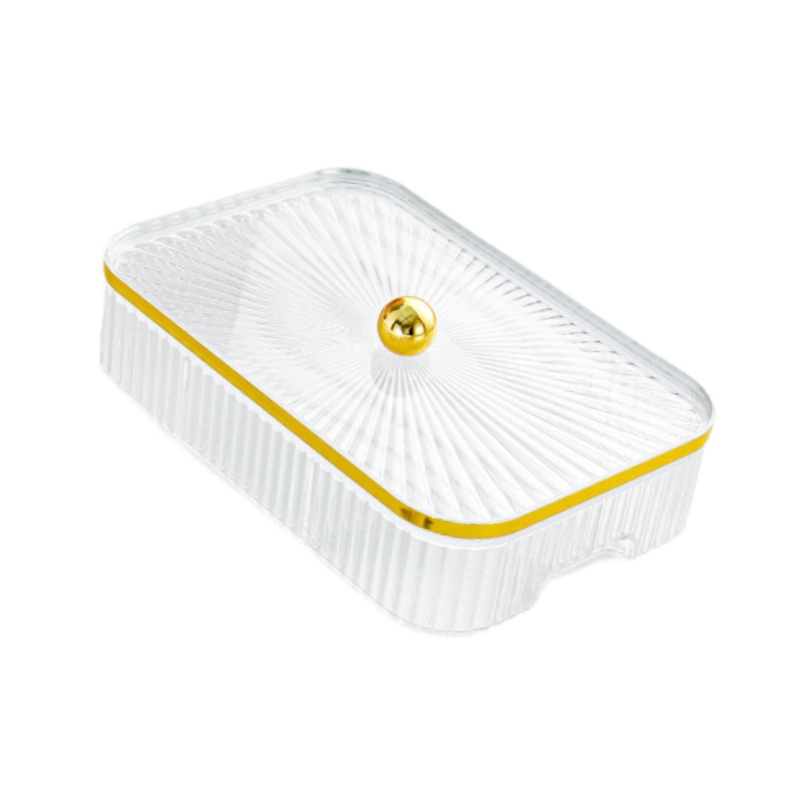 AMSLSIU Elegant Food Storage Containers Appetizer Tray Divided Dry Fruit Tray With Lid For Home Fruits Nuts Snacks Divided Box With Compartments Etc Appetizer