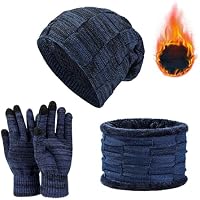 JXCTNNU Set de Bufanda, Gorro y Guantes Invierno Termicos 3-in-1