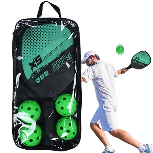 Ensemble de Raquettes Pickle Ball Kit Complet avec 4 Boules de Cornichon