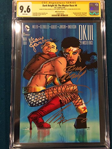 FRANK MILLER 4x SIGNED DK III The Master Race CGC 9.6 Andy Kubert Brian Azzarello Klaus Janson FRANK MILLER 4x SIGNED DK III The Master Race CGC 9.6 Andy Kubert Brian Azzarello Klaus Janson