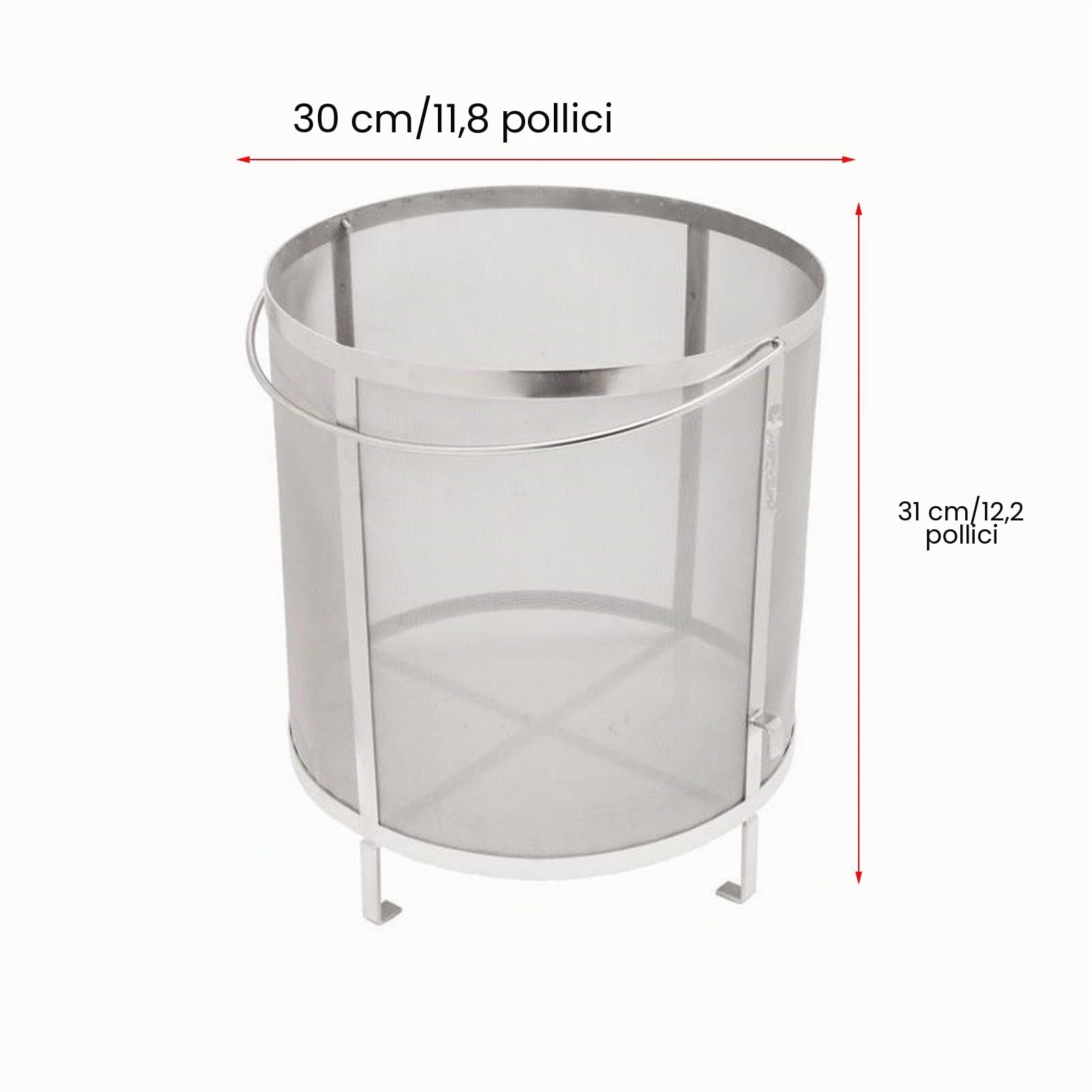 Filtro per Luppolo da Birra con Supporto Filtro per Luppolo Multifunzionale Filtro per Luppolo Homebrew Filtro per Luppolo in Acciaio Inossidabile per Birra Fatta in casa Vino
