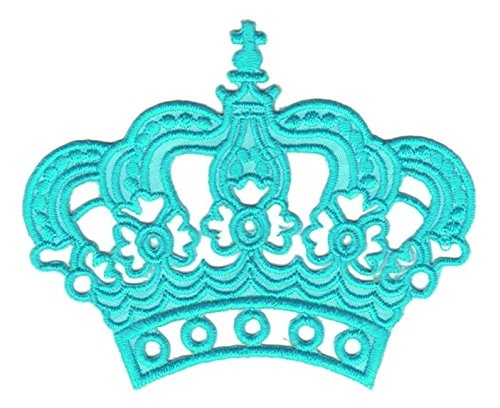 Prinzessin Bügelbild – Blauer Aufnäher Mit Schrift, Ca. 4,8 X 1,7 Cm, Zum Aufbügeln Oder Nähen