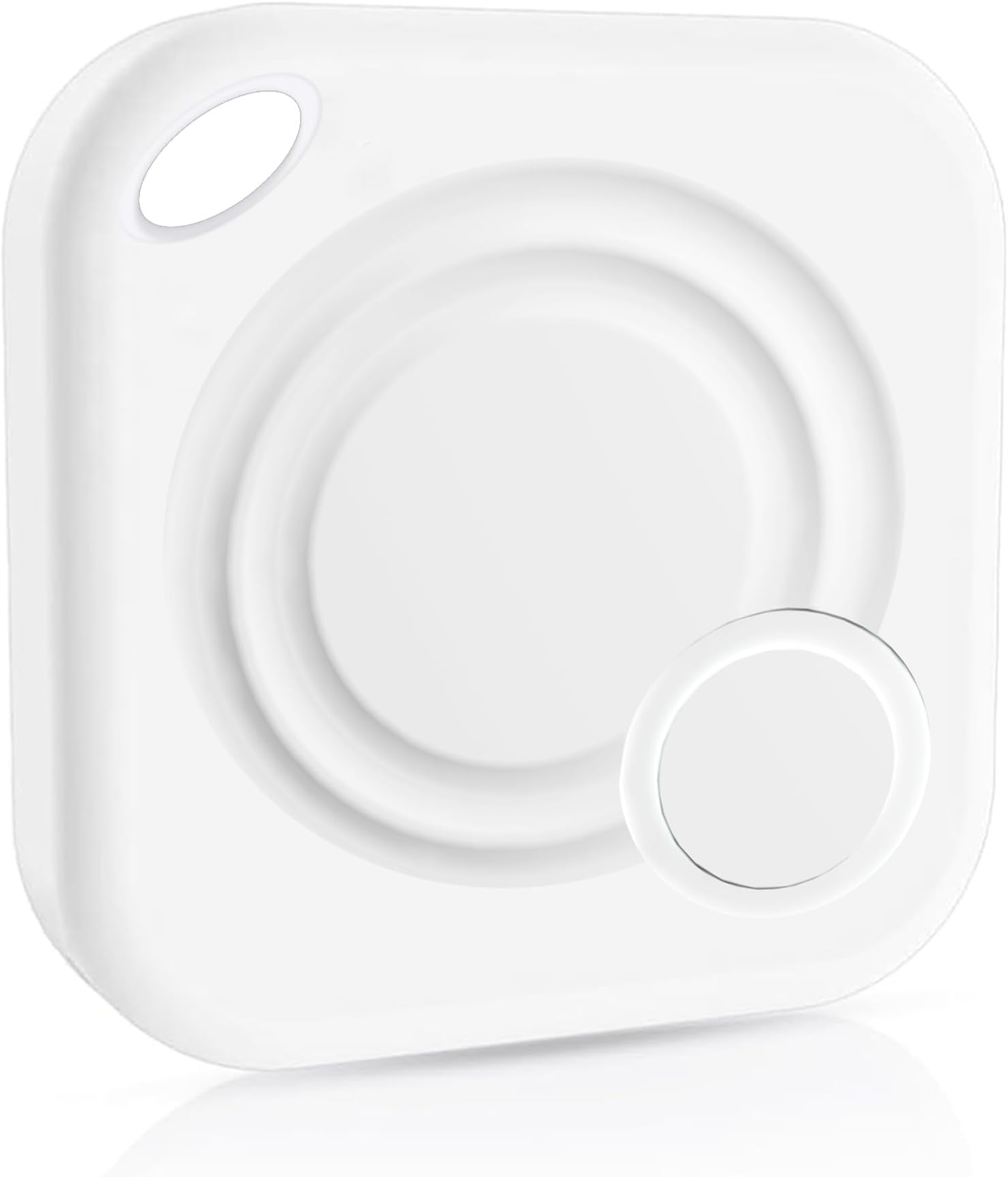 Key Finder, Bluetooth Tracker Compatible for Apple Find My (iOS only), Wallet Tracker, Smart Tracker Device, Item Locator, Key Finders & trackers for Key Wallet Car Kids Dog Cat Luggage（White）