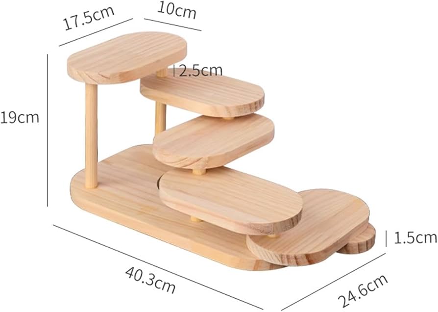 Gâteau Crème Glacée Présentoir Cupcakes Stand Verre Présentoir Gâteau Présentoir En Bois Riser