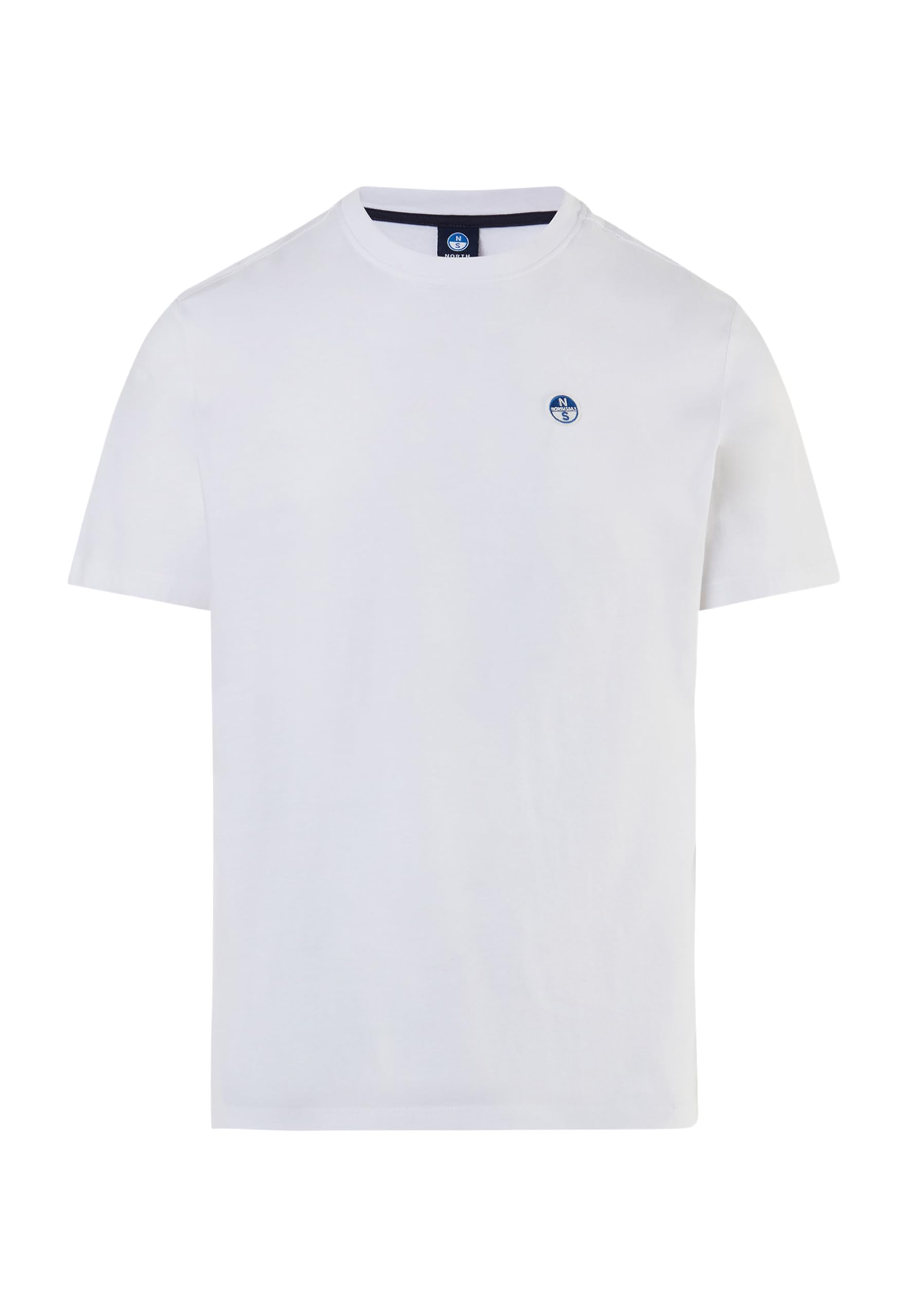 North Sails Men's Cotton Jersey T-Shirt with Short Sleeves - Regular Fit, White, XL