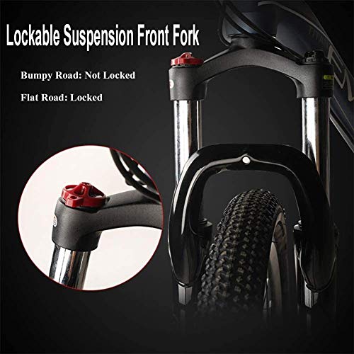 Aoyo 27-Speed mountainbike, 27.5 inch Big Tire Mountain Trail Bike, Dual-Suspension mountainbike, aluminium frame, heren… - Afbeelding 4