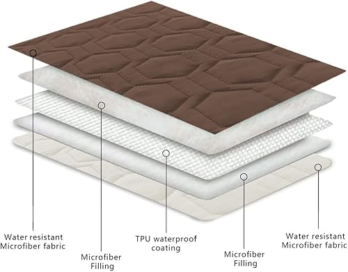 Miniatura 4 de Tcksstex Funda impermeable y antideslizante para cama de perro y manta para mascotas, protector de colchón para incontinencia de automóvil, funda de