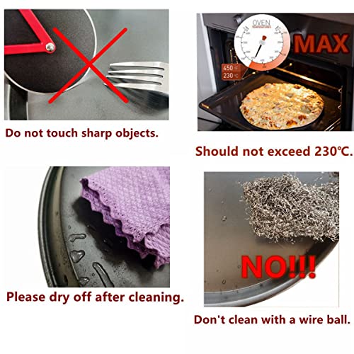 Oddier 13Inch Nonstick Pizza Pan，Carbon Steel Baking Oven Pizza Tray Pie Pans #TOP2