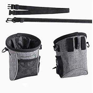 Dog Treat Pouch Pet Training Bagfanny Pack and Waste Bag Dispensereasily Carries Pet Toys Kibble 3 Ways to Use light Grey  Cucciolini Doodles Dog treat pouch pet training bagfanny pack and waste bag dispensereasily carries pet toys kibble 3 ways to use light grey   cucciolini doodles