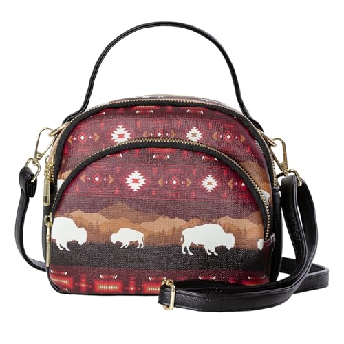 Southwest Crossbody Bags For Women, Handbags, Shoulder Bag, Purse, Pu Leather, With Adjustable Strap