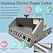HayWHNKN Electric Paper Cutter, Desktop Paper Trimmer A4-40mm Cutting Thickness Max Cutting Size 330mm, ±0.02mm Precision, 120W 110V Two-Hand Operation for Books Pictures Files Cutting