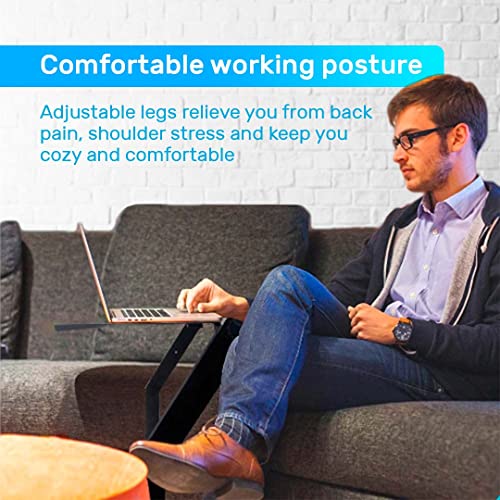 Desk York Portable Laptop Table For Couch, Computer Lap Desk, Laptop Holder For Bed And Sofa, Adjustable Laptop Desk W/ Cooling Fan, Gift For Wife, Husband, College Students #TOP6