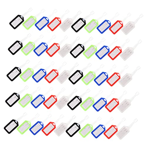 Abaodam 50Pcs Etiqueta De Bagagem Etiquetas Em Branco Etiquetas De Bagagem Em Branco Etiquetas De Vi