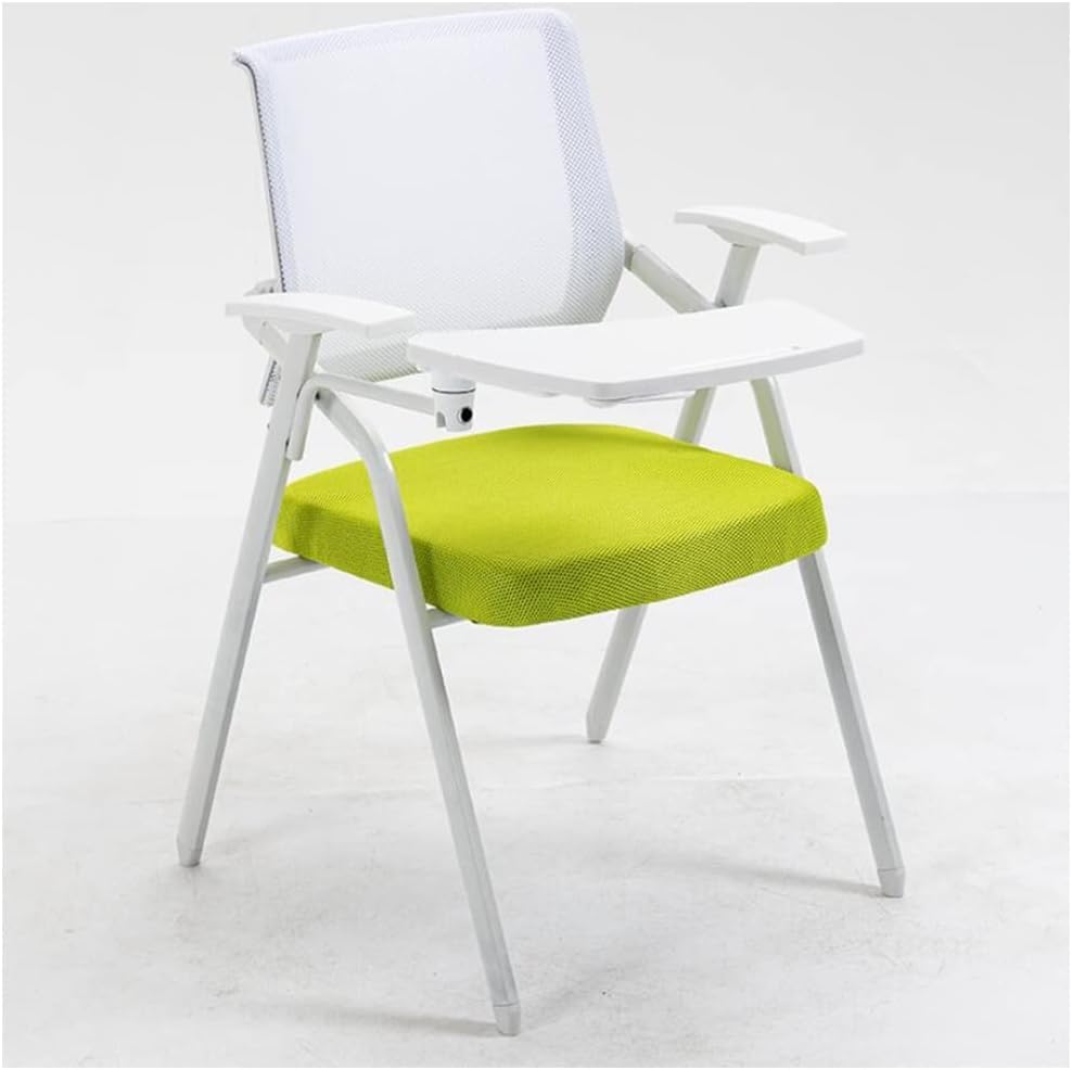 Chaise de bureau verte ergonomique anti mal de dos pliable pour adulte et ado