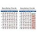 Electric Bass Guitar Chords Bass Reference Paper for Beginners Size S