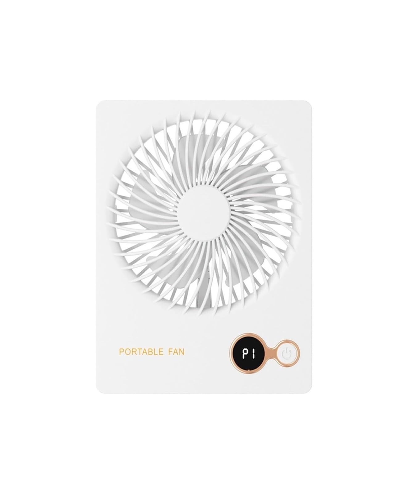 FGJsfhrDTU Portable Fan, USB with 4000mAh Powerful Super-Thin Small Table Electric Cooling Quiet for Wall-mounted(White)